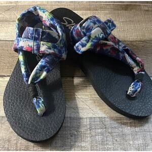 Skechers Colorful Yoga Foam Sandals Size 6